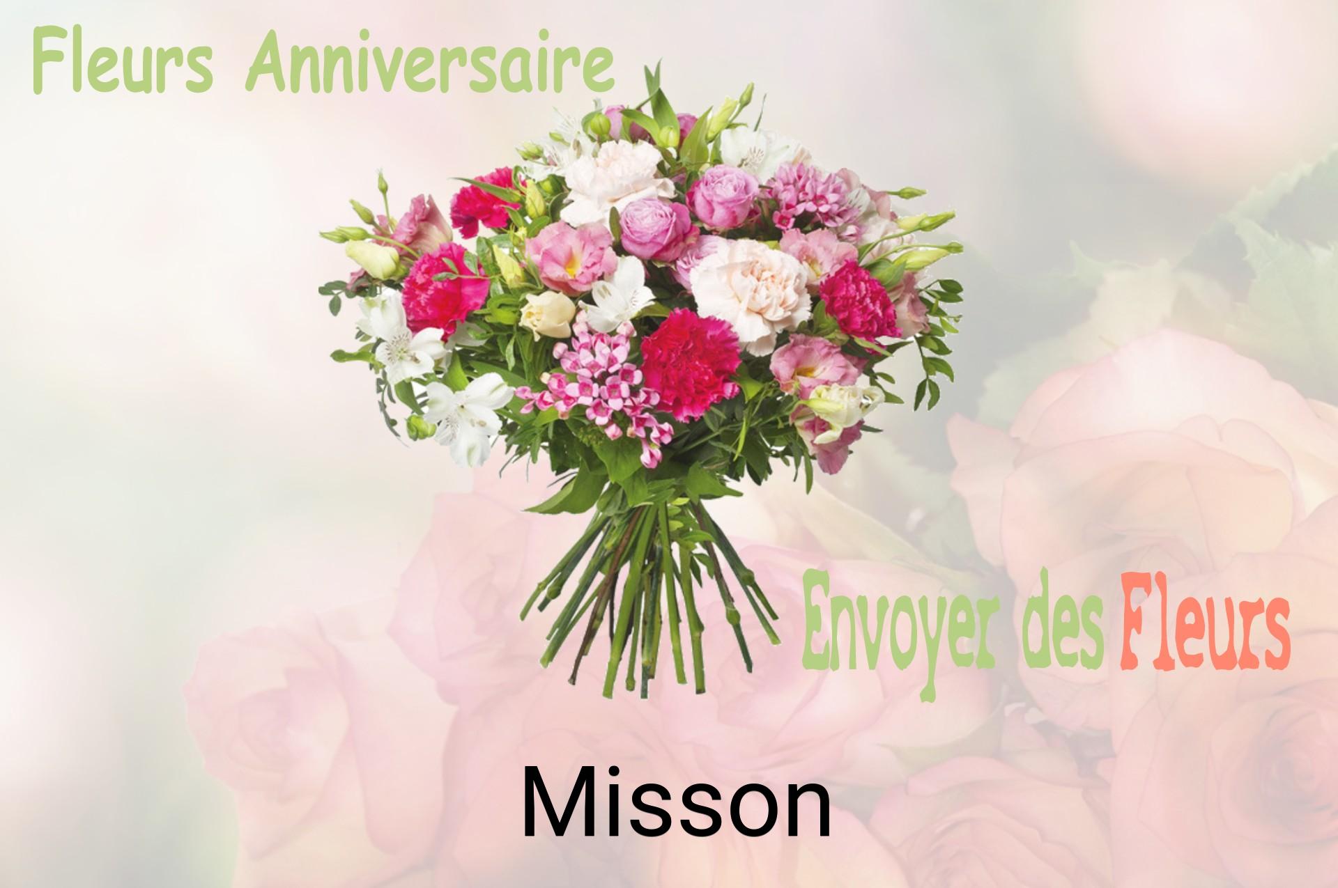 Bouquet de fleurs d’anniversaire livré à Misson